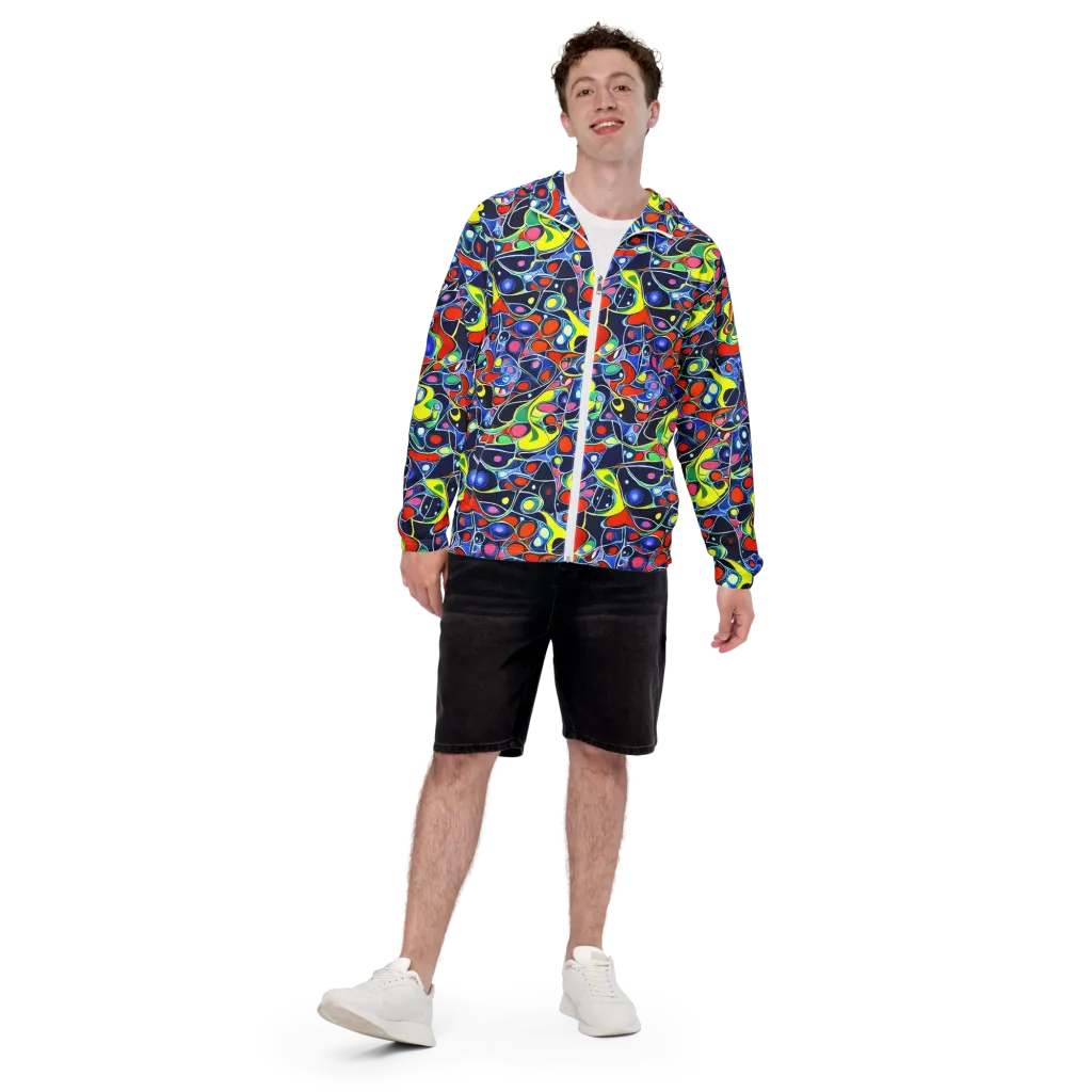 Chromatic Cells on Men's Windbreaker — Front