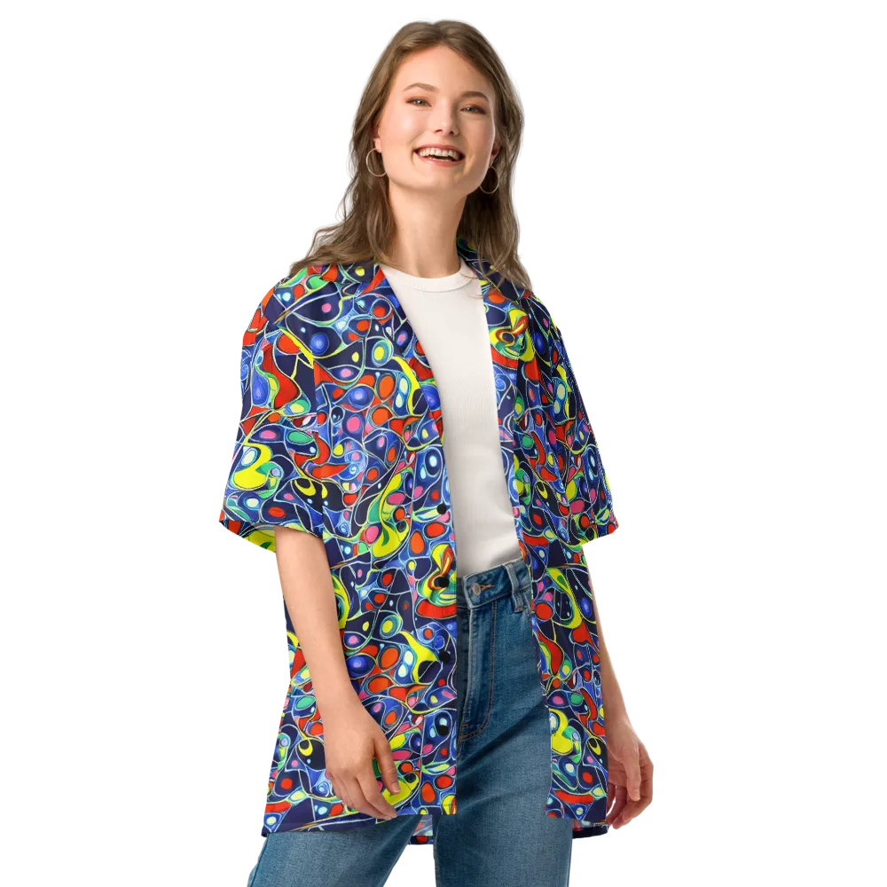 Chromatic Cells on Button Shirt — Front