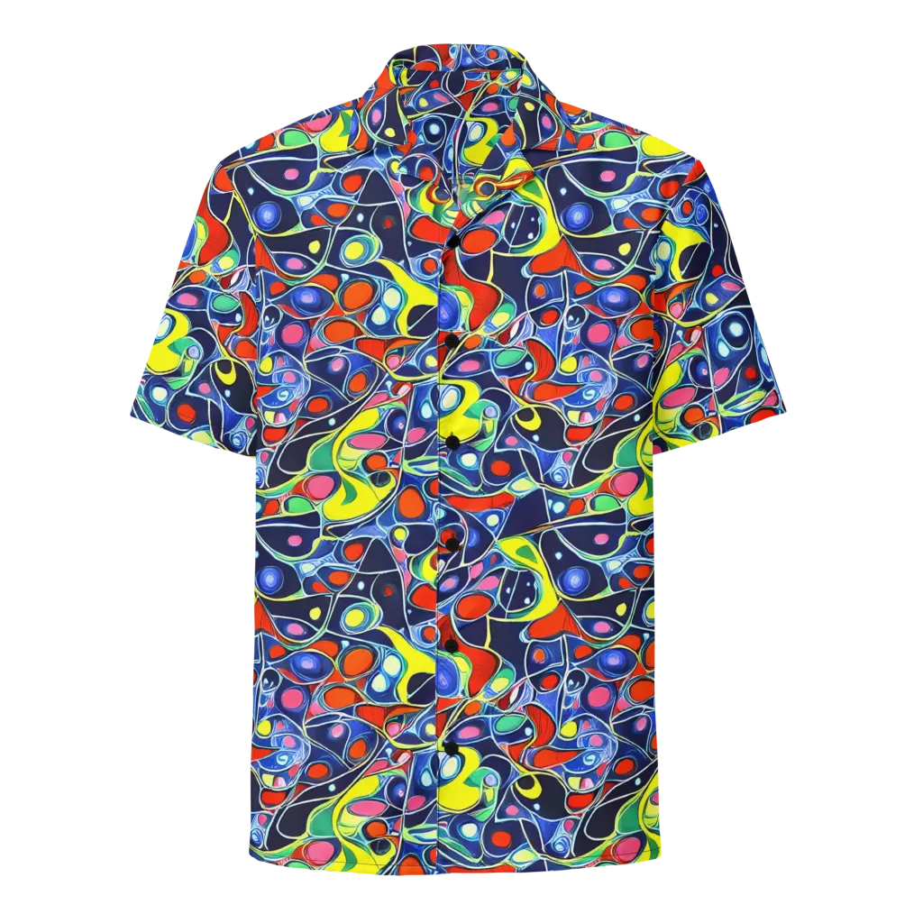 Chromatic Cells on Button Shirt — Front