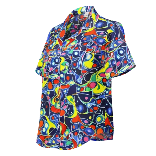 Chromatic Cells on a Women's Short Sleeve Pajama Top