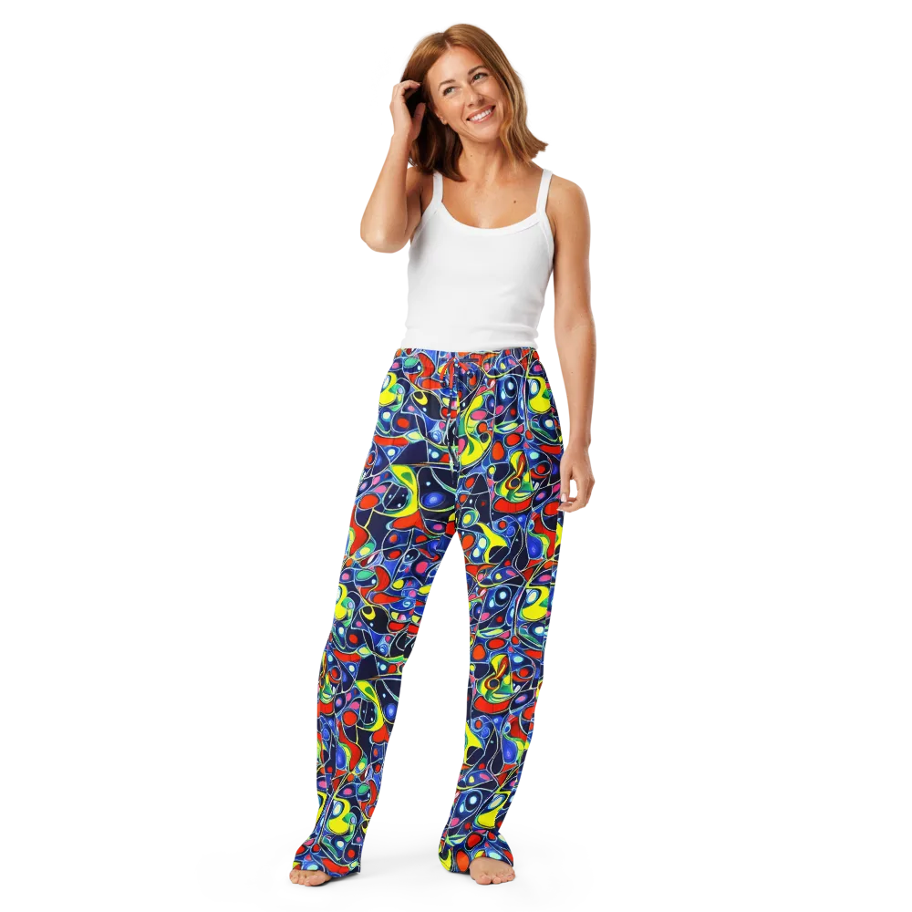 Chromatic Cells on Women's Pajama Pants — Front