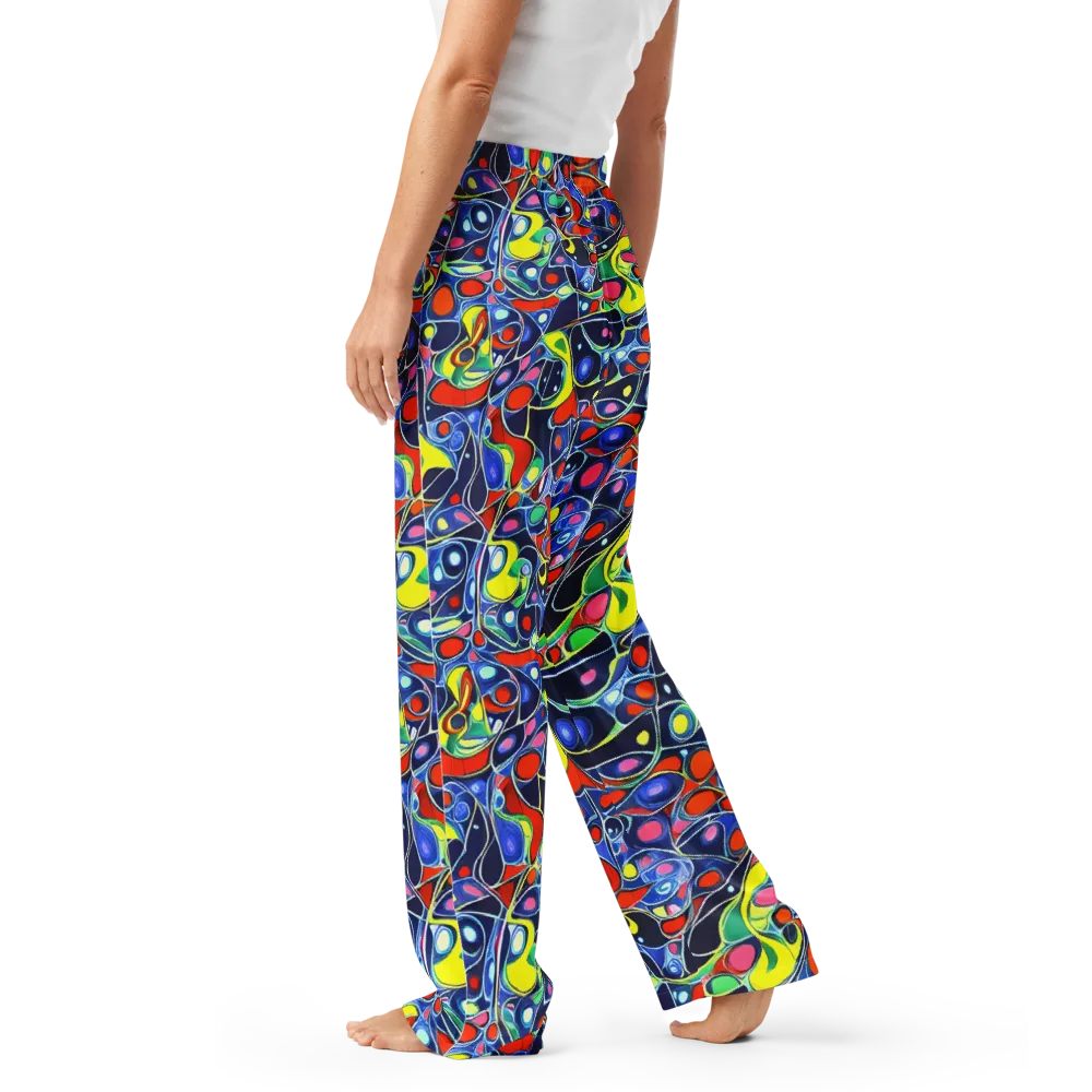 Chromatic Cells on Women's Pajama Pants — Left