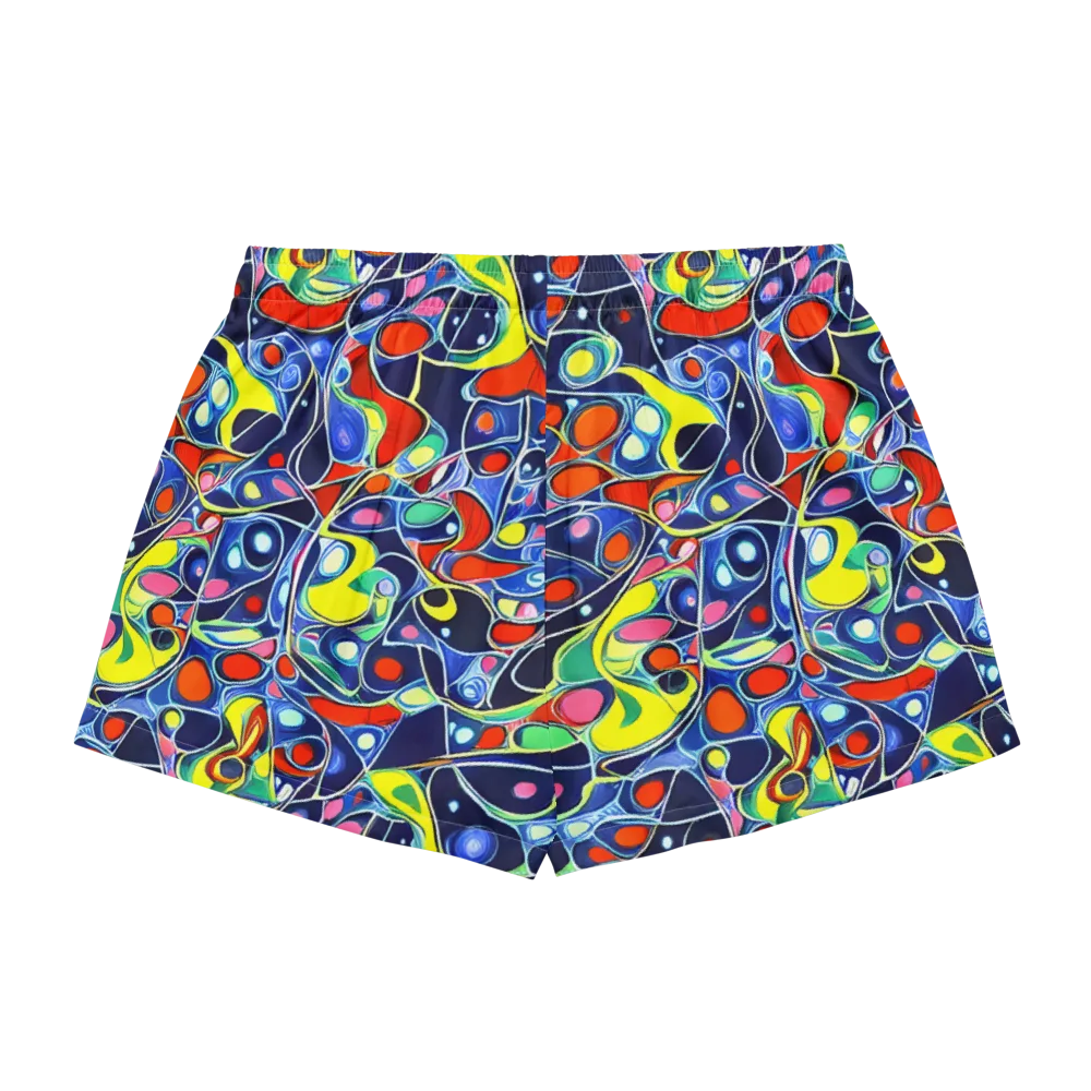 Chromatic Cells on Women's Pajama Shorts — Back