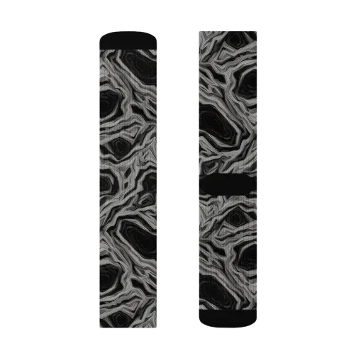 Black Marble Riot on a Socks