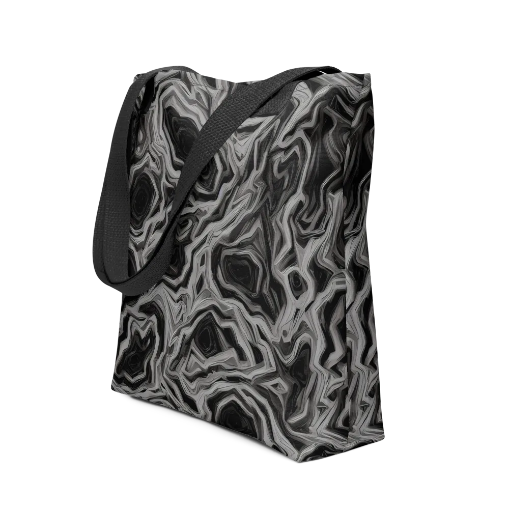 Black Marble Riot on Tote Bag — Front