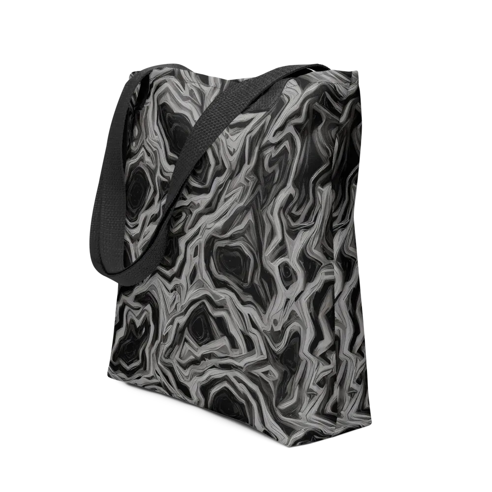 Black Marble Riot on Tote Bag — Front
