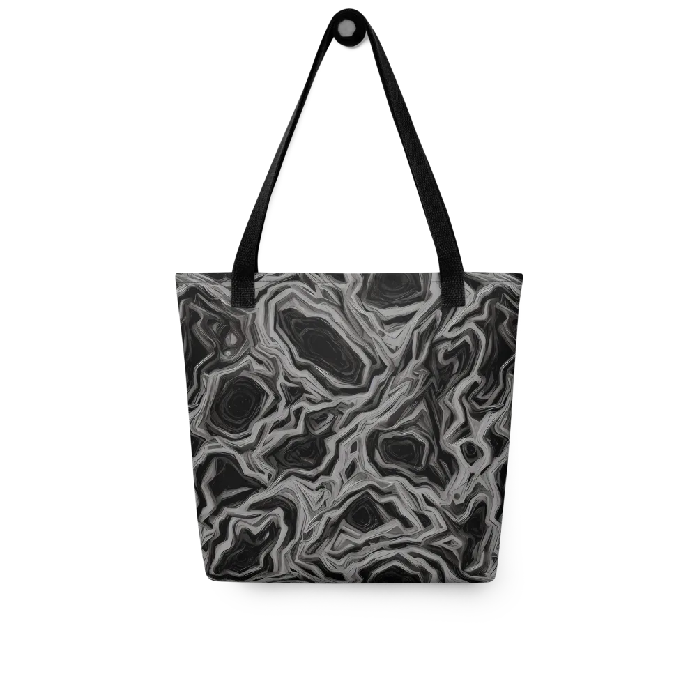 Black Marble Riot on Tote Bag — Front