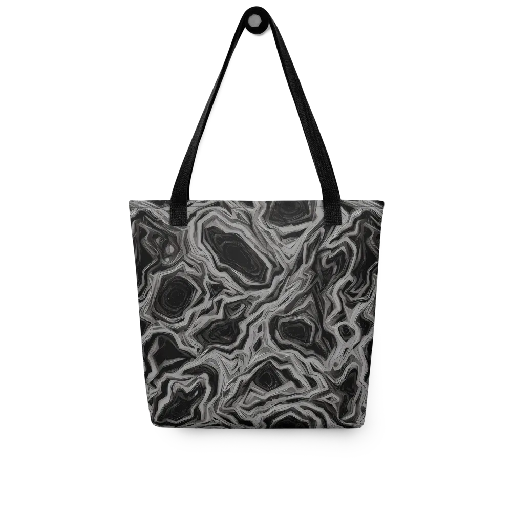 Black Marble Riot on Tote Bag — Front