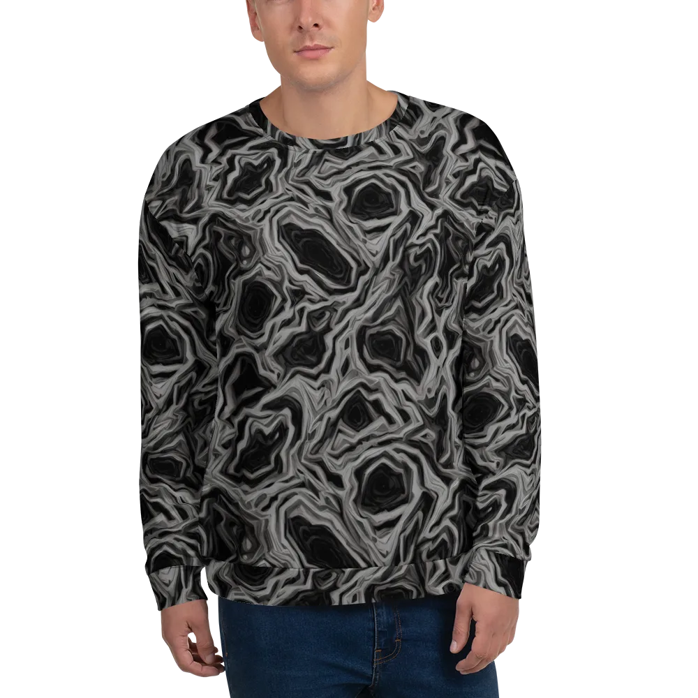 Black Marble Riot on Sweatshirt — Front