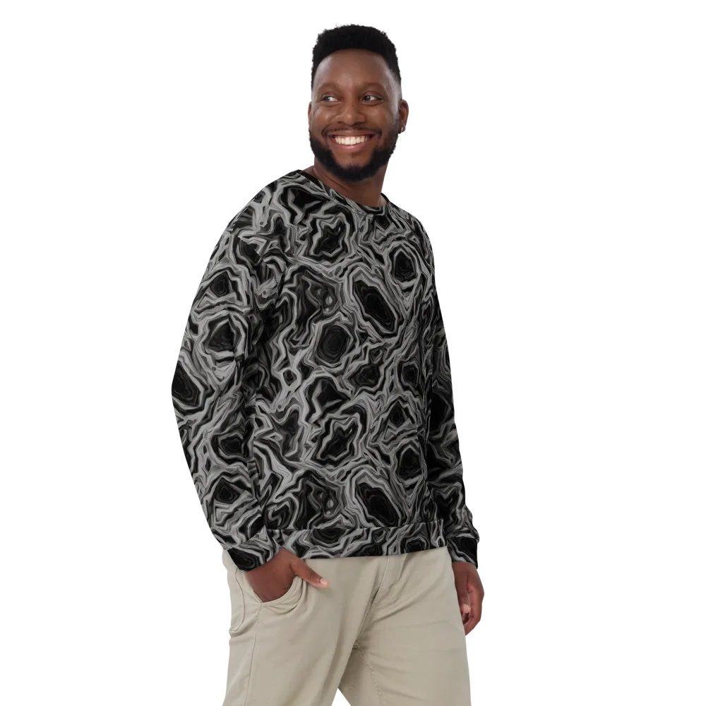 Black Marble Riot on Sweatshirt — Front