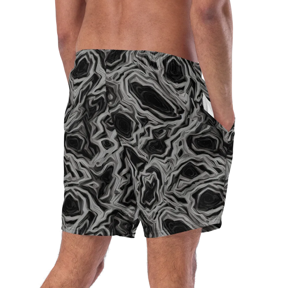 Black Marble Riot on Swim Trunks — Right Back
