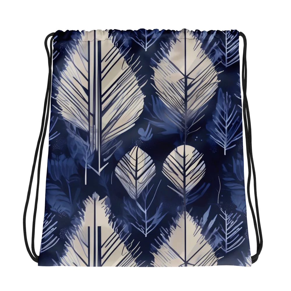 Moonlit Leaves on Drawstring Bag — Photo