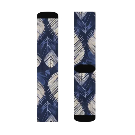 Moonlit Leaves on a Socks
