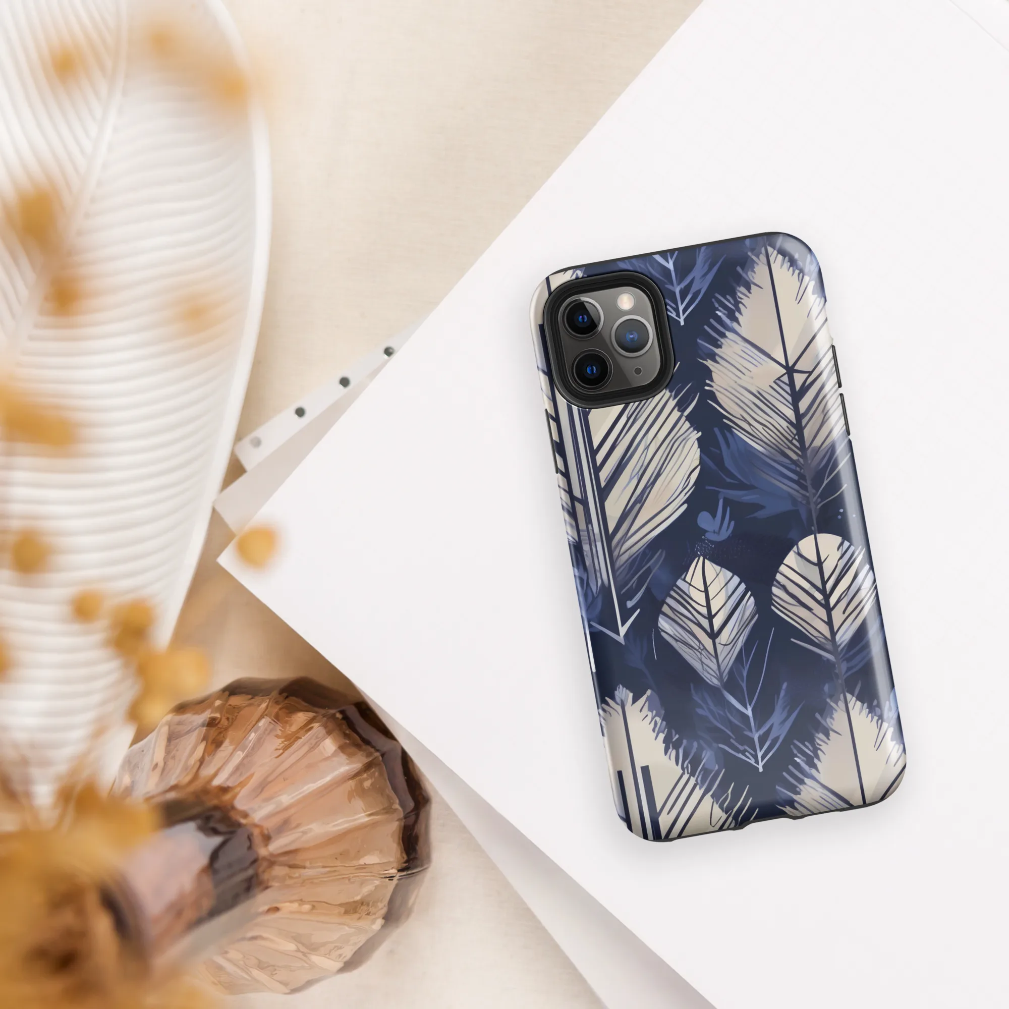 Moonlit Leaves on Tough Case for iPhone® — Front