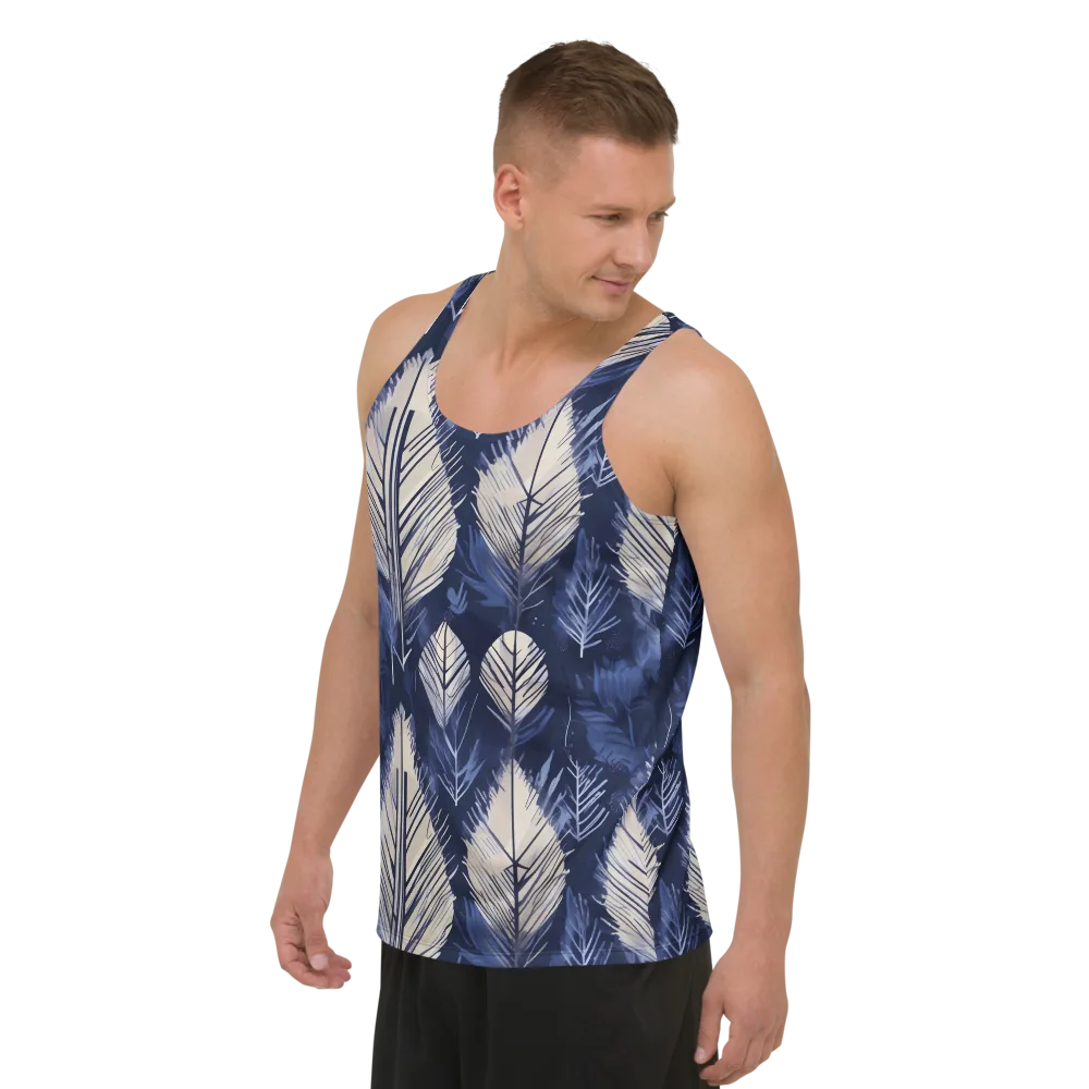 Moonlit Leaves on Men's Tank Top — Left Front