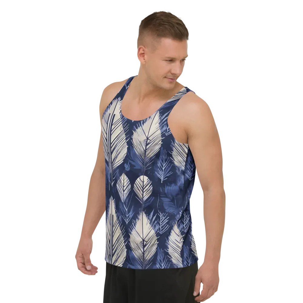 Moonlit Leaves on Men's Tank Top — Left Front