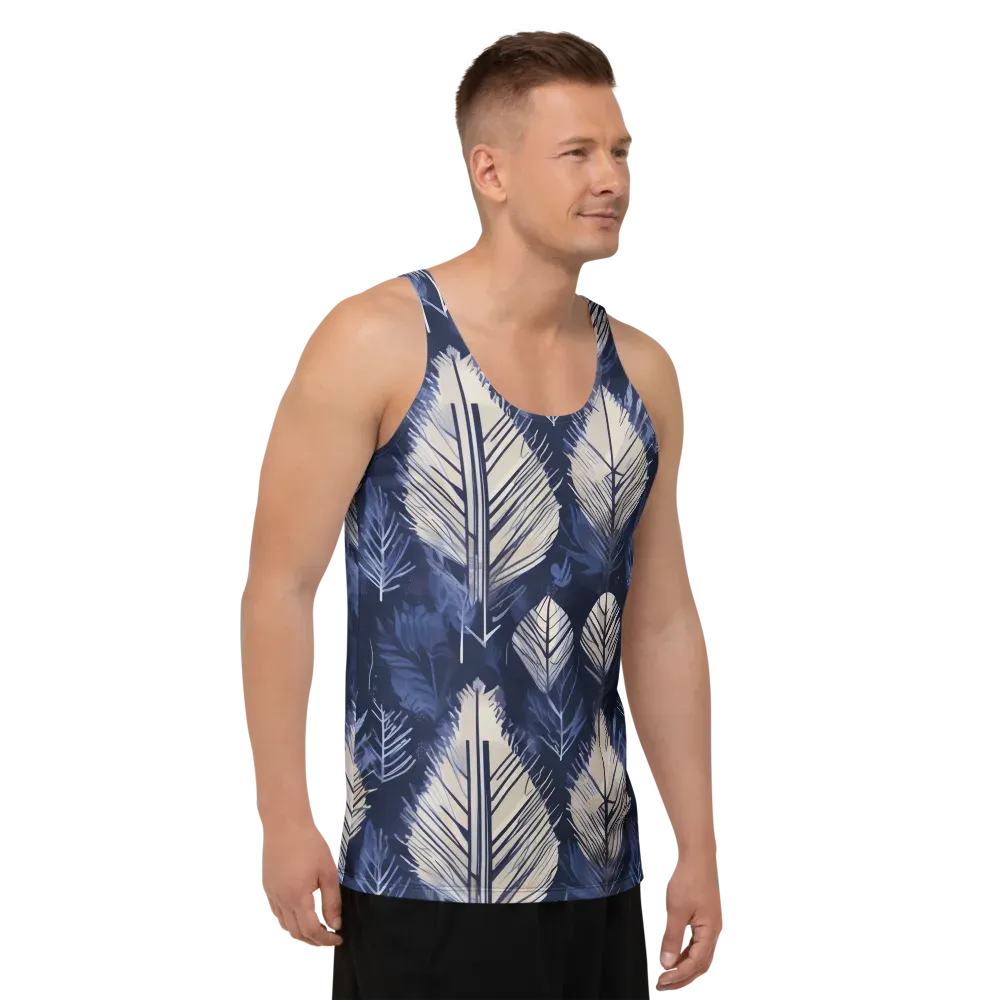 Moonlit Leaves on Men's Tank Top — Right Front
