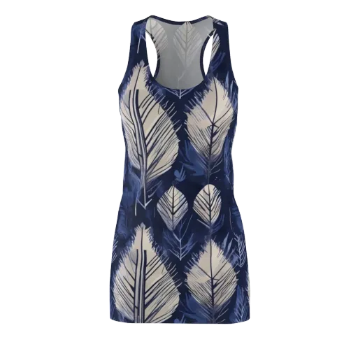 Moonlit Leaves on a Racerback Dress