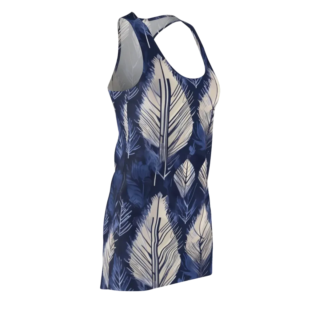 Moonlit Leaves on Racerback Dress — Front Side