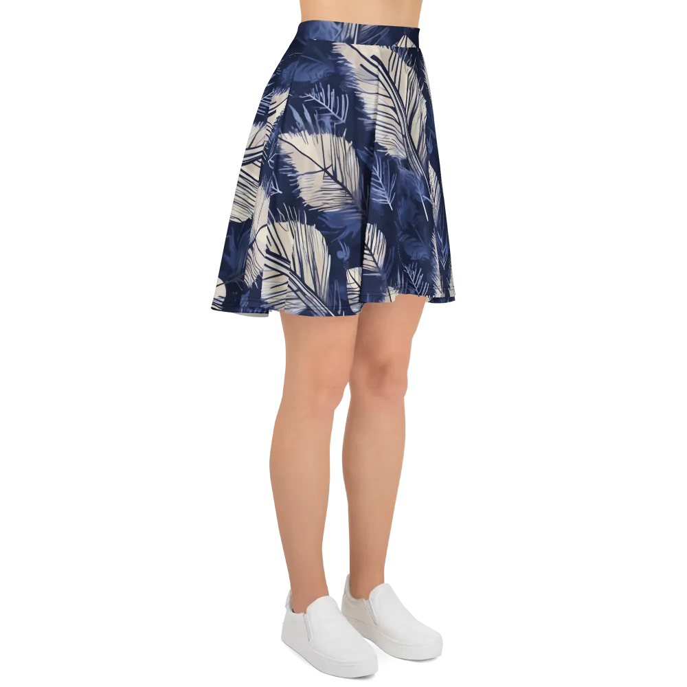 Moonlit Leaves on Skater Skirt — Right