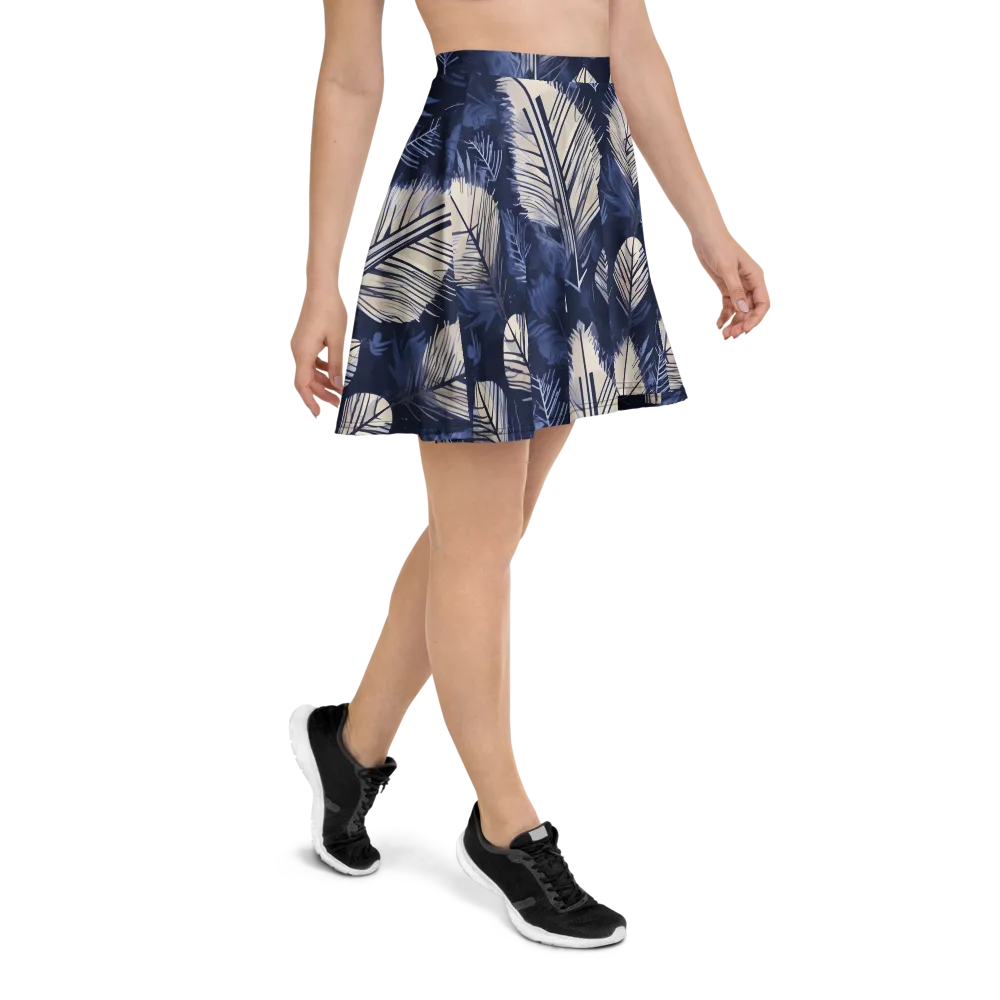 Moonlit Leaves on Skater Skirt — Right