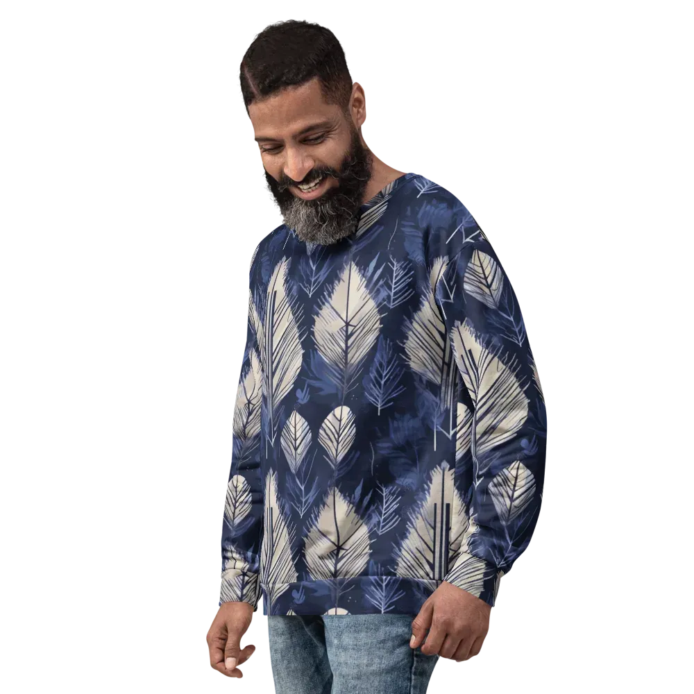 Moonlit Leaves on Sweatshirt — Left Front