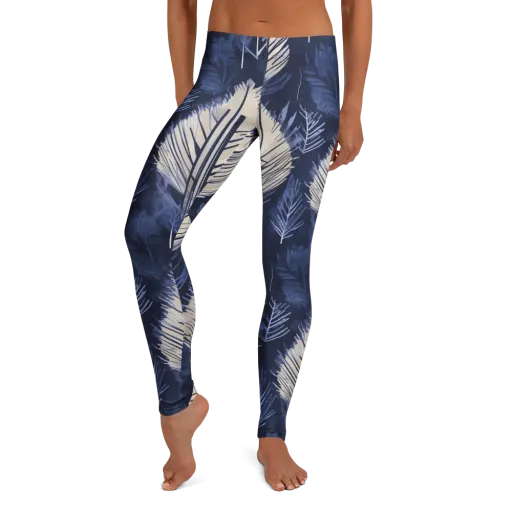 Moonlit Leaves on a Leggings