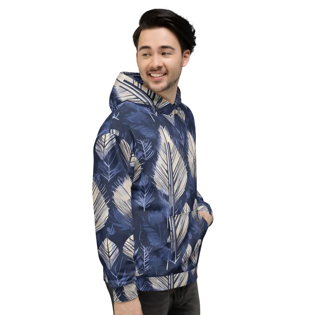 Moonlit Leaves on Hoodie — Right