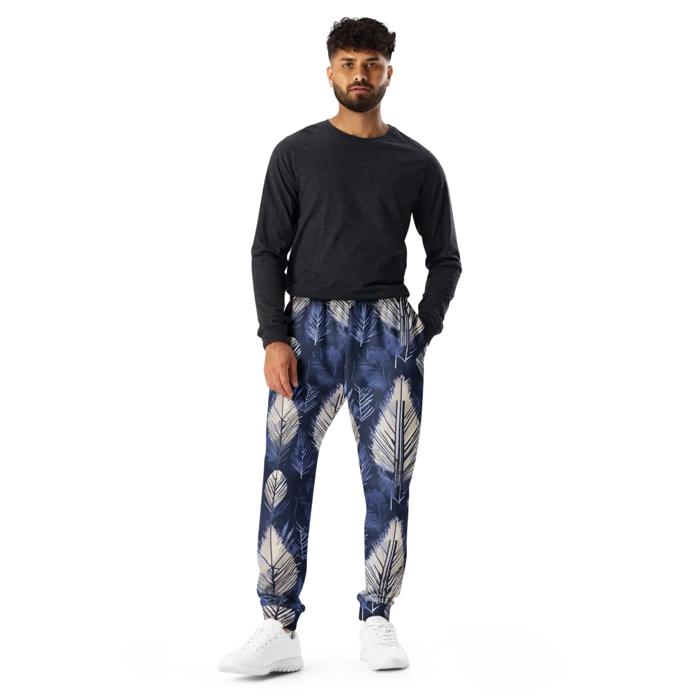 Moonlit Leaves on Men's Joggers — Front
