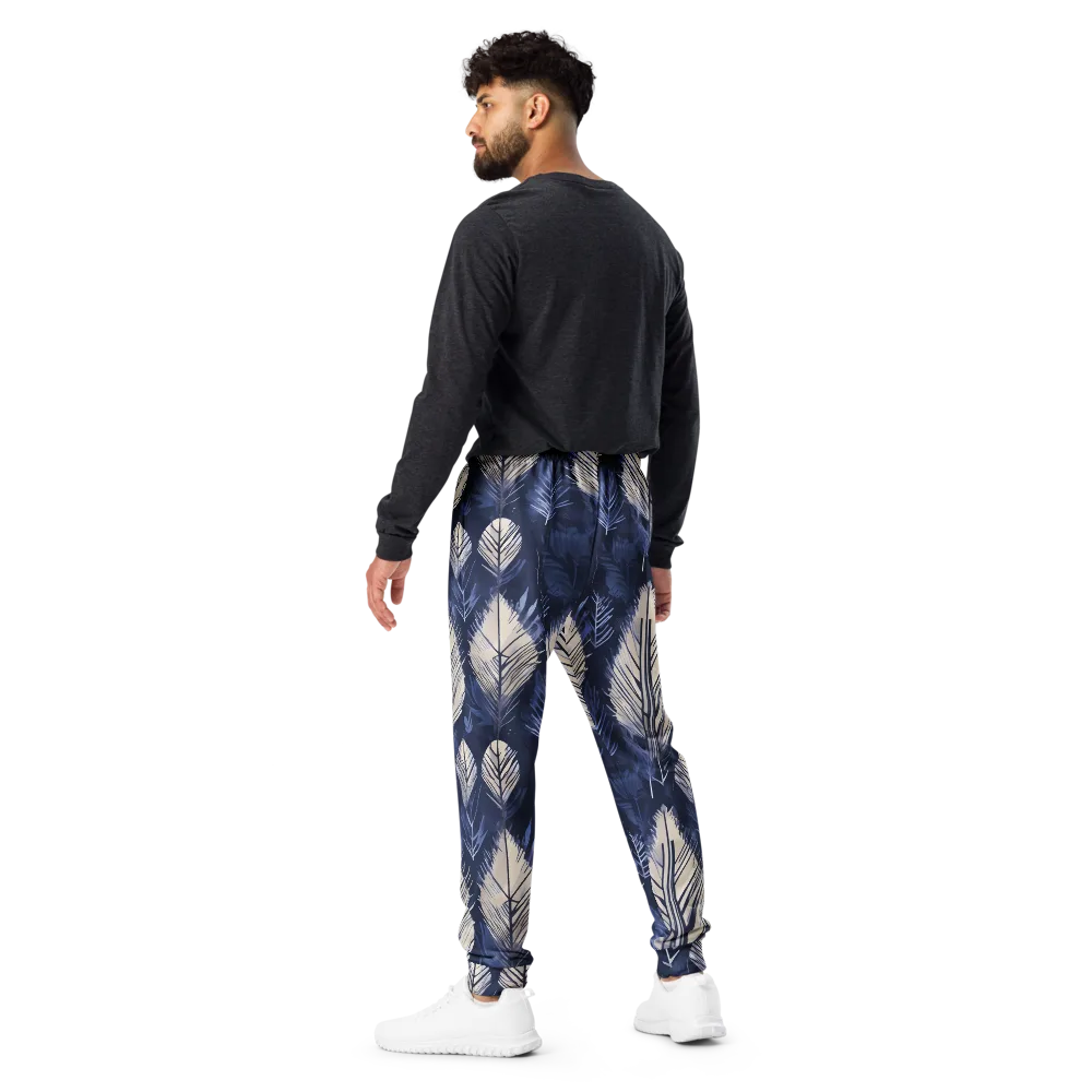 Moonlit Leaves on Men's Joggers — Back
