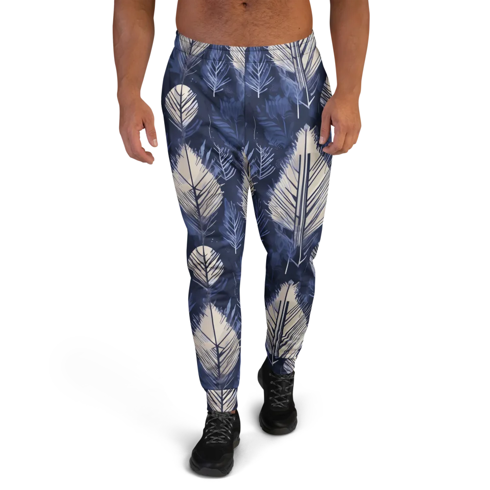 Moonlit Leaves on Men's Joggers — Front