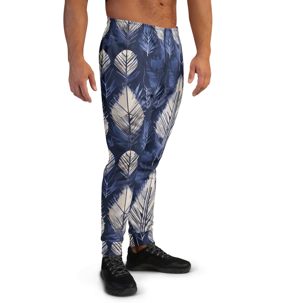 Moonlit Leaves on Men's Joggers — Right