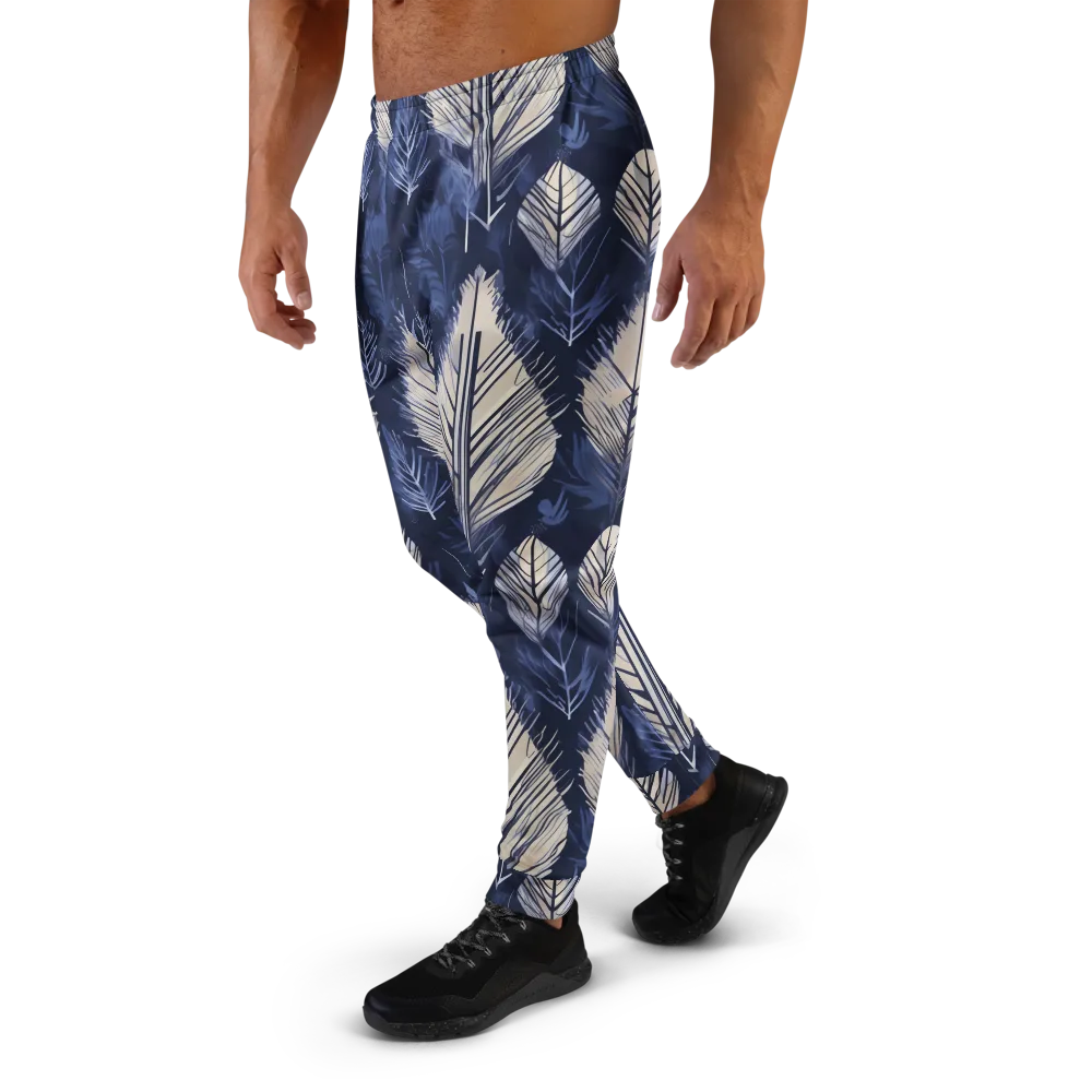 Moonlit Leaves on Men's Joggers — Left