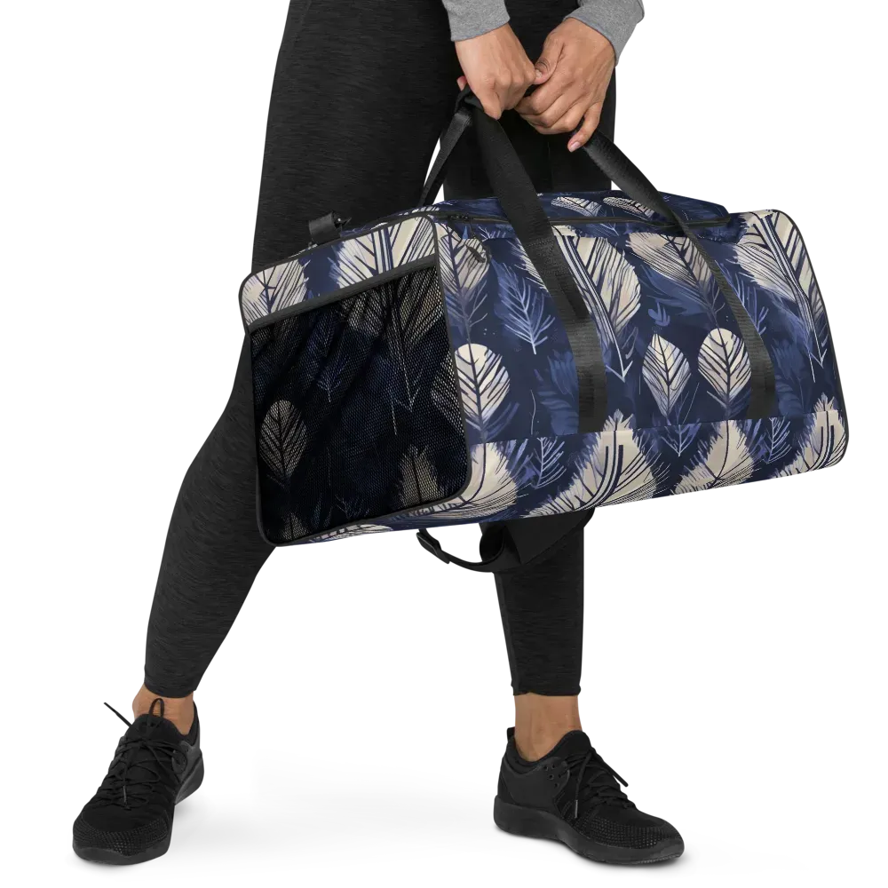 Moonlit Leaves on Duffle Bag — Right Front
