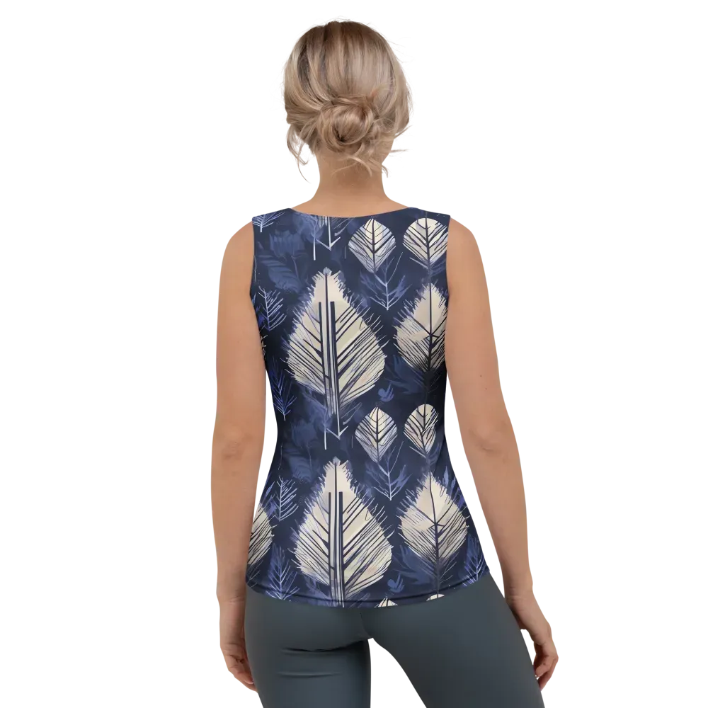 Moonlit Leaves on Women's Tank Top — Back
