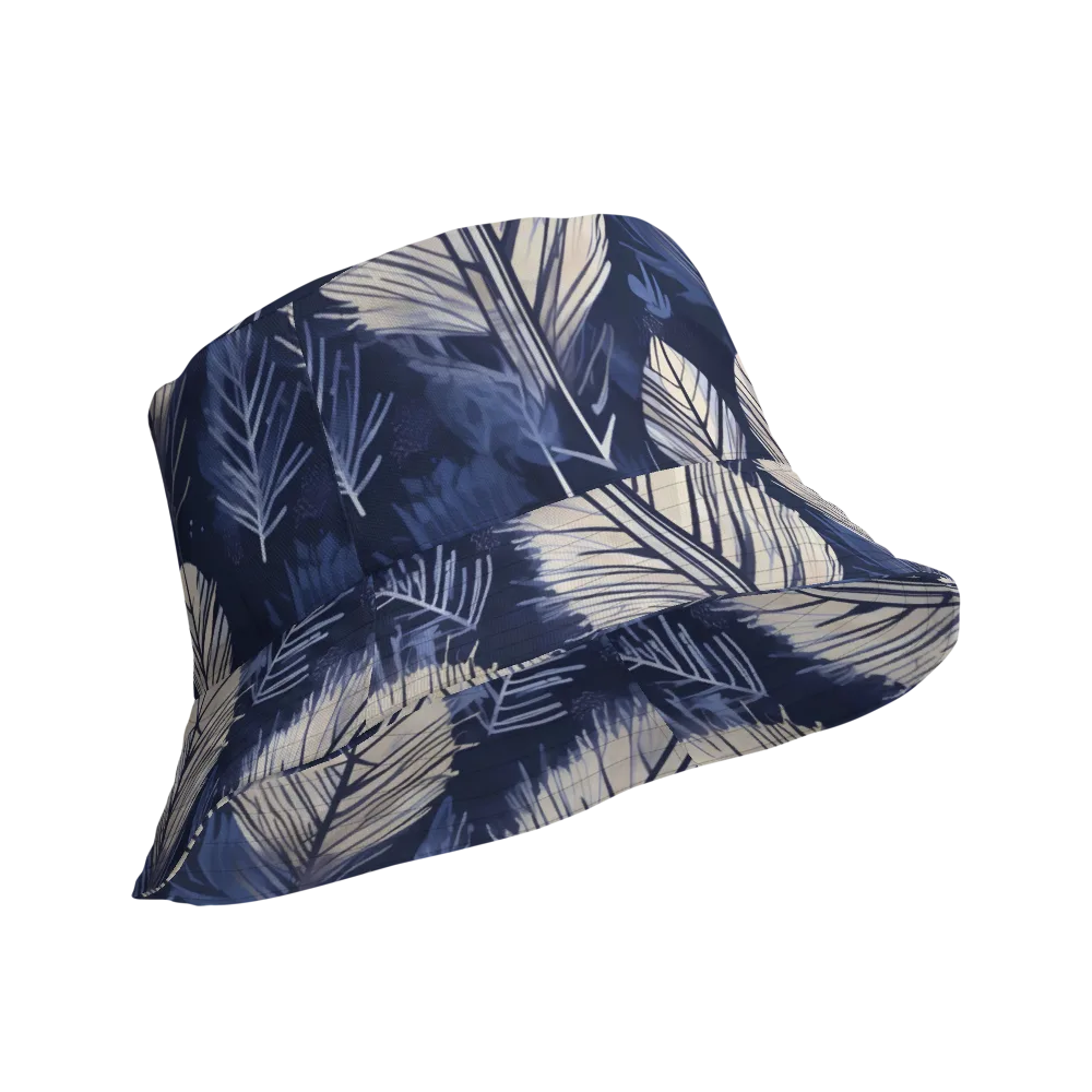 Moonlit Leaves on Reversible Bucket Hat — Product details Outside