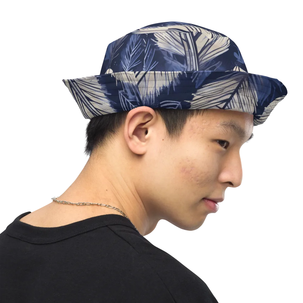 Moonlit Leaves on Reversible Bucket Hat — Right Outside