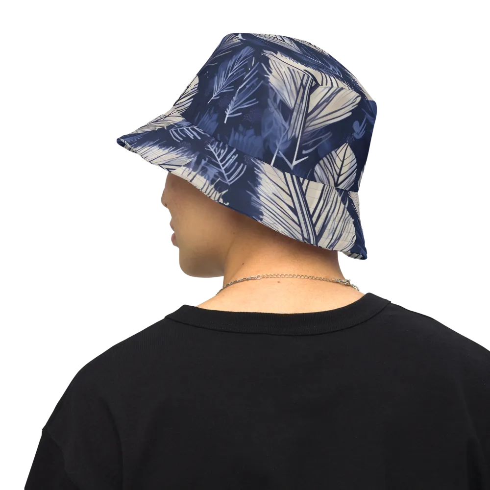 Moonlit Leaves on Reversible Bucket Hat — Back Inside
