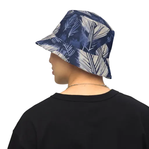 Moonlit Leaves on a Reversible Bucket Hat