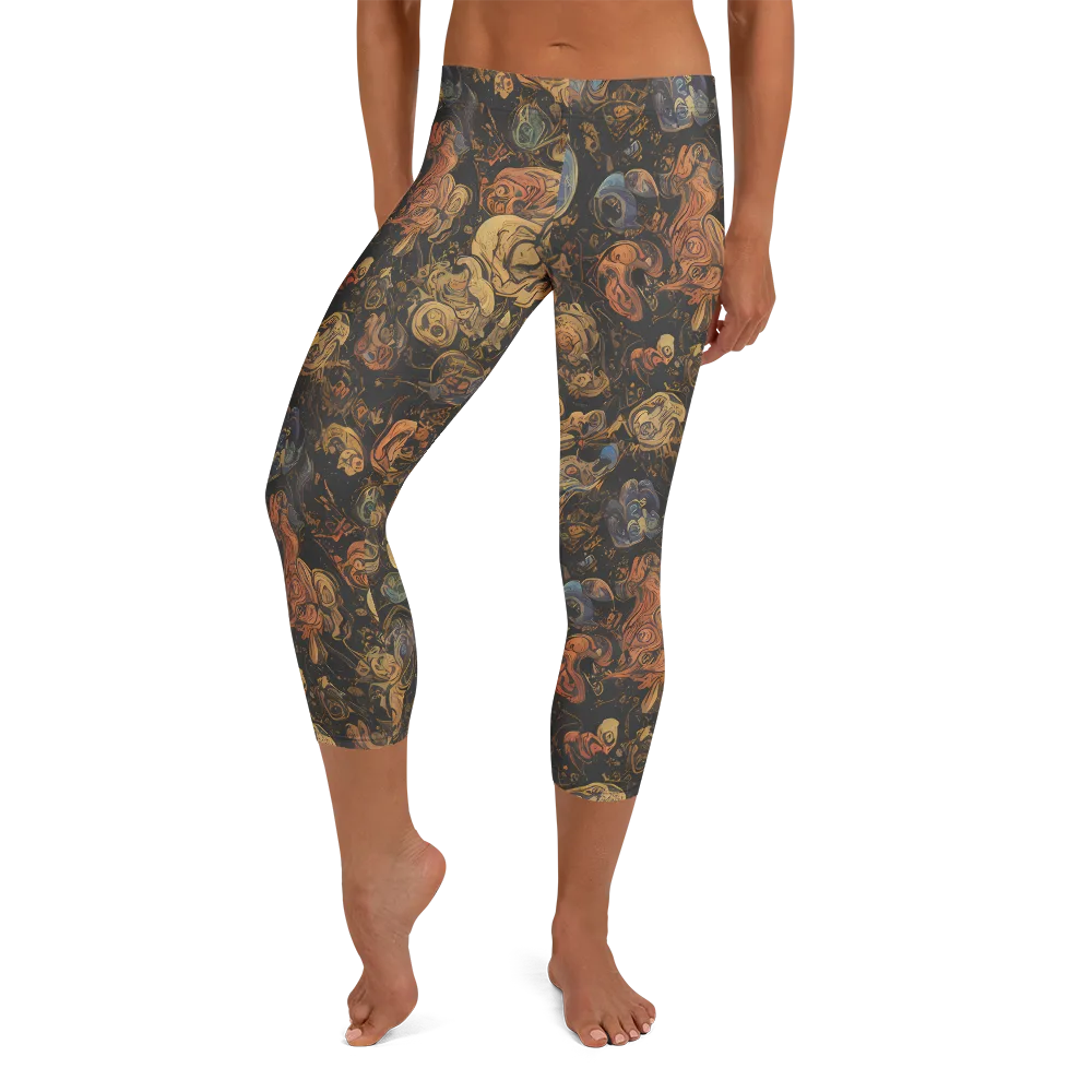 Ember Coil on Capri Leggings — Front