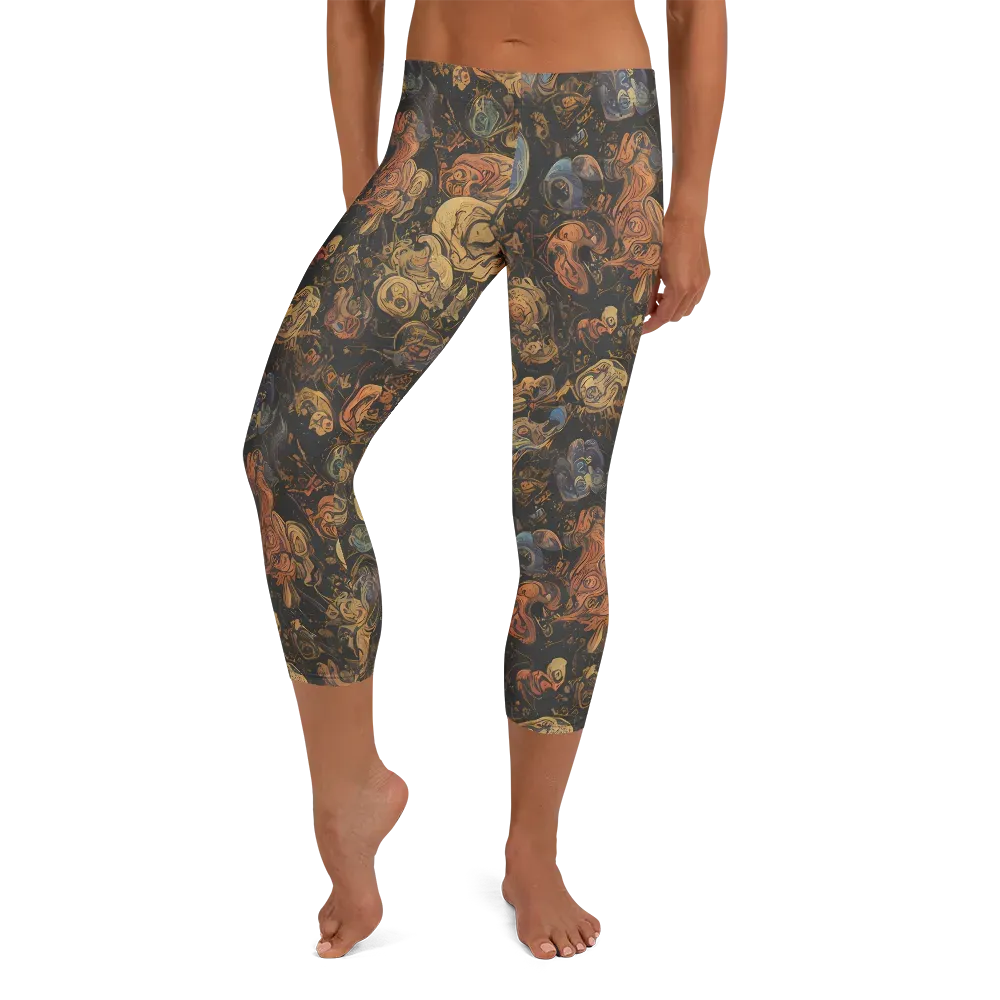 Ember Coil on Capri Leggings — Front
