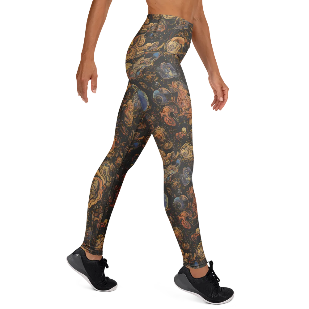 Ember Coil on Yoga Leggings — Right