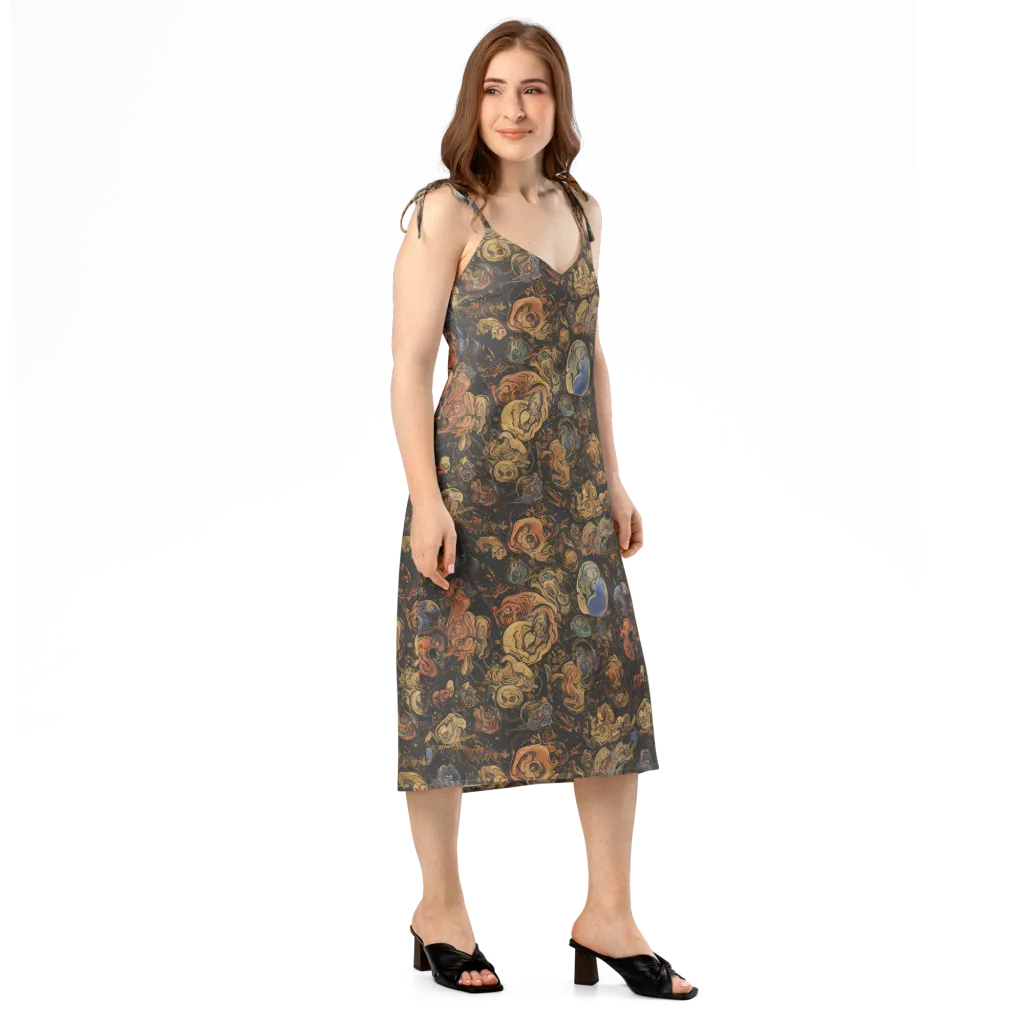 Ember Coil on Slip Dress — Right Front