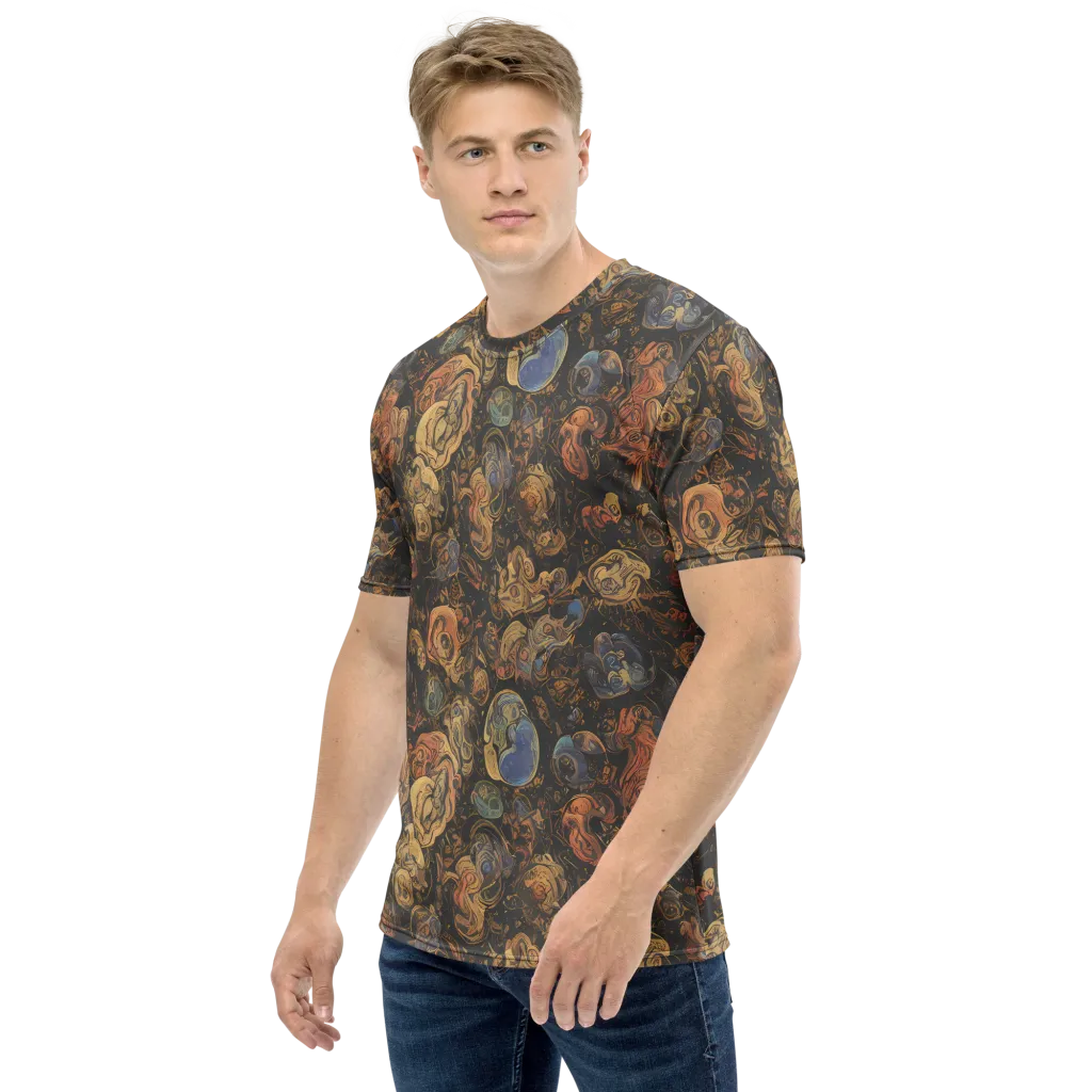 Ember Coil on Men's Crew Neck T-Shirt — Left