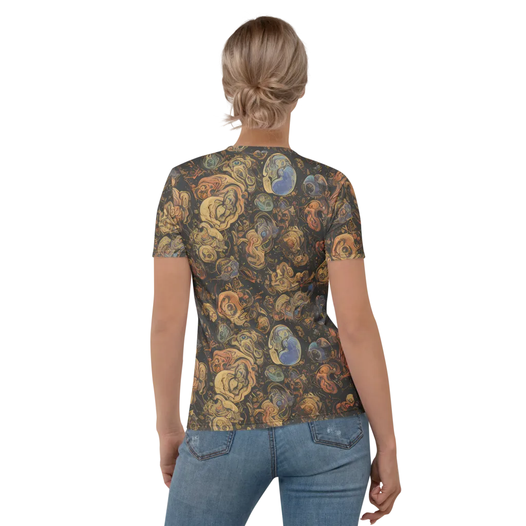 Ember Coil on Women's Crew Neck T-Shirt — Back