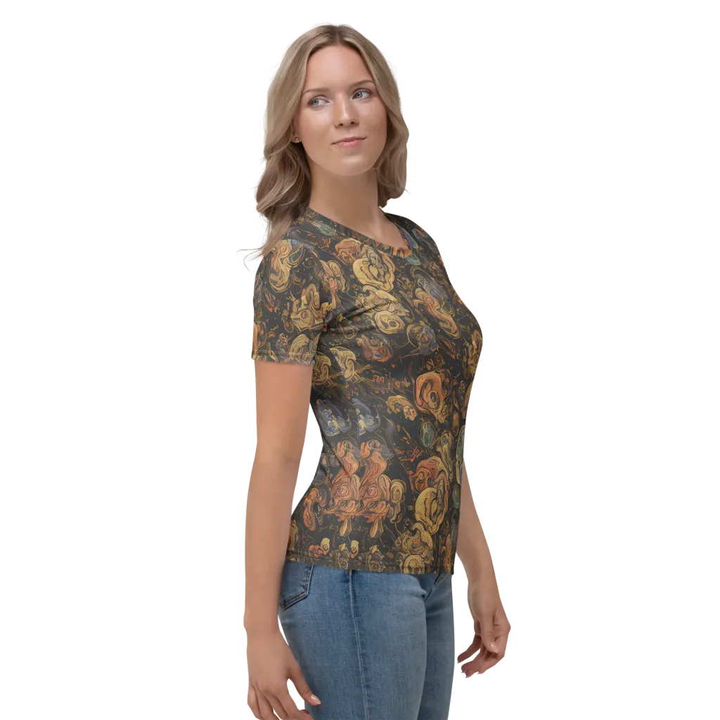 Ember Coil on Women's Crew Neck T-Shirt — Right