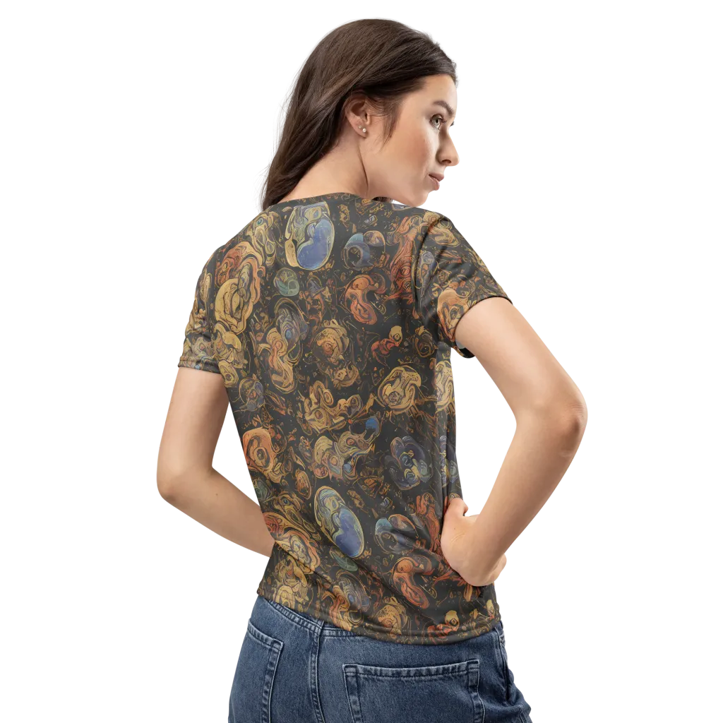 Ember Coil on Women's Crew Neck T-Shirt — Back
