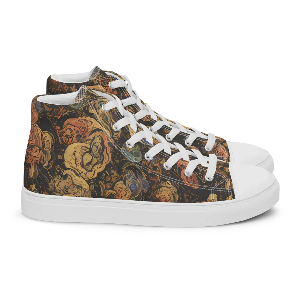 Ember Coil on Women's High Top Canvas Shoes — Right