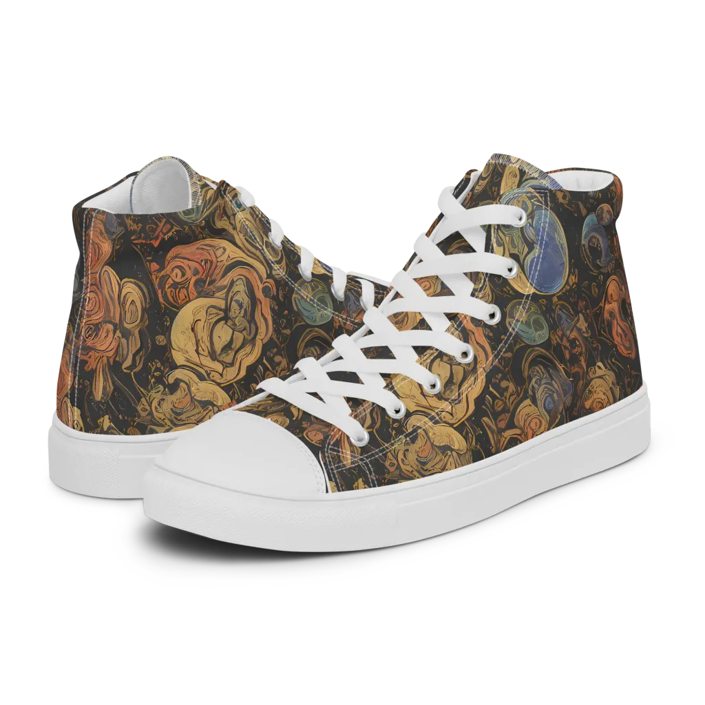 Ember Coil on Women's High Top Canvas Shoes — Left