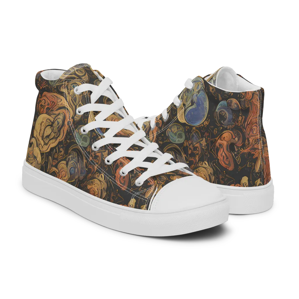 Ember Coil on Women's High Top Canvas Shoes — Right